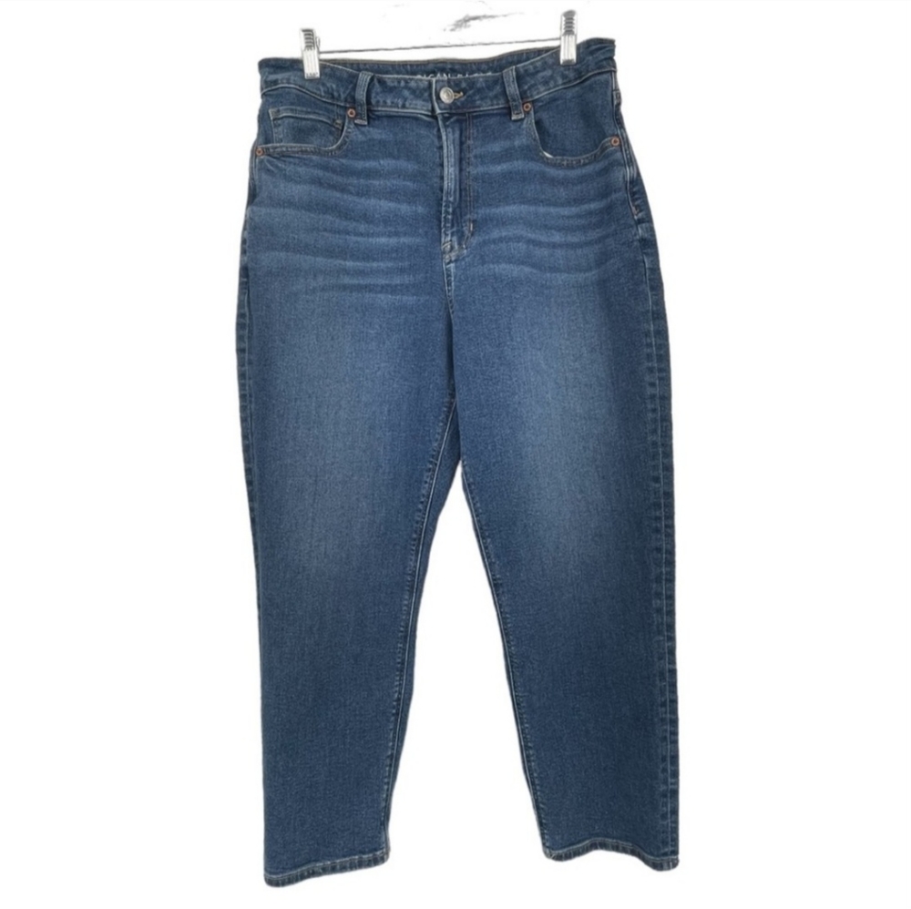 AE Stretch Mom Jean High Waist Size 12 Short